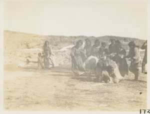 Image: Eskimos [Inuit] playing ball at Im-nah-wa-look